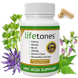 Lifetones Uric Acid Support Supplement for Men and Women - Joint Support Herbal Cleanse Natural Remedy – Boost Flexibility - Non-GMO, Gluten Free - 60 Vegan Vitamins