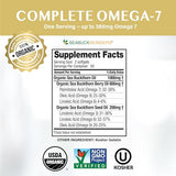 Seabuckwonders Omega-7 Complete Sea Buckthorn Oil Blend, 180 Count Softgels (500mg Each)