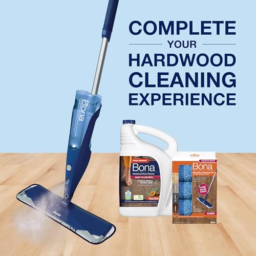 Bona Hardwood Floor Cleaner Refill - 128 fl oz - Cedar Wood Scent - Residue-Free Floor Cleaning Solution Spray Mop and Spray Bottle Refill - For Wood Floors