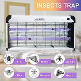 40W Electric Bug Zapper for Indoor Outdoor, Mosquito Zapper Killer Power Grid Fly Killer, Insect Fly Trap Electric Shock Bug Catcher Mosquito Light Bulb for Backyard Patio