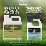 Liquid Lawn Aerator (32 fl oz) - Loosens & Conditions Compacted Soil - Alternative to Core and Mechanical Aeration - Improves Water Penetration & Drainage + Soil Oxygenation - American Made