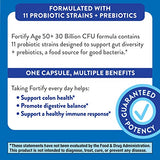 Nature's Way Fortify Daily Probiotic for Men and Women 50+, 30 Billion Live Cultures, Colon, Digestive, and Immune Health Support* Supplement, 30 Capsules