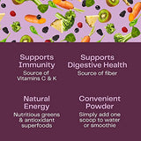 Amazing Grass Greens Blend Antioxidant: Super Greens Powder Smoothie Mix with Organic Spirulina, Beet Root Powder,Elderberry & Probiotics, Sweet Berry, 100 Servings (Packaging May Vary)