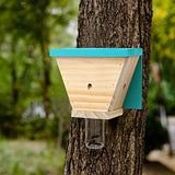 GAW Nature Wood Shed Style Carpenter Bee Traps for Outdoors, 1 Pack Best Wooden Bee Trap for Outside