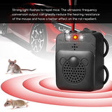 Under Hood Rodent Repeller, Professional Mouse Repellent, Ultrasonic 12V Car Pest Repeller Squirrels, Pack Rat Deterrent for Cars Trucks RV Engine Bay Warehouse Attic with Evictor Strobe Light 2 Pack