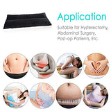 D. Cozy Hysterectomy Pillow Abdominal Surgery Seatbelt Pillows with Pocket Myomectomy Comfort Cushion for Belly Incision Tummy Tuck C-Section Recovery Gifts Women Patients (Minky Black)