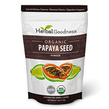 Organic Papaya Seeds Parasite Cleanse 4oz - 10x Provides Health Support for Your Gut and Digestive System- 100% Natural Parasite Cleanse for Humans - Body Detox and Colon Broom Formula - 1 Pack