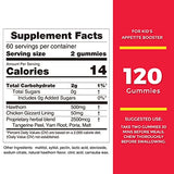 Nature's Key Appetite Booster Gummies - for Kids to Eat More, Support Appetite Stimulant and Weight Gainer -Hawthron Flavor (120 Count, Pack of 1)