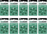 Hear Clear Size 675P Cochlear Implant Hearing Aid Batteries Green Tab (60 Batteries)