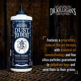 Dr. Killigan's Dust to Dust Insect Powder - Plant-Powered Diatomaceous Earth Alternative - Insect Killer for Indoor & Outdoor Use - Residual Formula Protects up to 6 Months (10 oz)