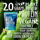 Nutrasumma 100% 2 LB Plant Based Fermented Pea Protein Powder Vanilla, North American Sourced Peas, Non-GMO, Gluten & Soy Free
