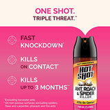 Hot Shot Ant, Roach And Spider Killer 2-17.5 Ounce Aerosol Cans, Fresh Floral Scent, Twin Pack