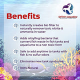 DrTim's Aquatics Reef One & Only Nitrifying Bacteria – For Reef, Nano and Seahorse Aquaria, New Fish Tanks, Aquariums, Disease Treatment – H20 Pure Fish Tank Cleaner – Removes Toxins – 2 Oz. (400)