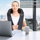 Back Massager, Shiatsu Neck Massager with Heat, Electric Shoulder Massager, Kneading Massage Pillow for Foot, Leg, Muscle Pain Relief, Get Well Soon Presents - Christmas Gifts