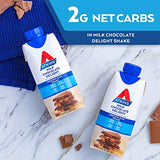 Atkins Milk Chocolate Delight Protein Shake, 15g Protein, Low Glycemic, 2g Net Carb, 1g Sugar, Keto Friendly, 12 Count