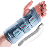 FEATOL Wrist Brace Carpal Tunnel for Women Men, Adjustable Night Sleep Support Brace with Splints Left Hand, Large/X-Large