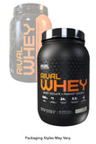Rivalus Rivalwhey – Cookies and Crème 2lb - 100% Whey Protein, Whey Protein Isolate Primary Source, Clean Nutritional Profile, BCAAs, No Banned Substances, Made in USA