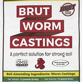 Brut Organic Worm Castings – 12 LB – Garden's Elixir for Thriving Blooms & Harvests!