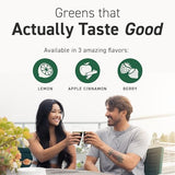 Kaged Organic Greens Superfood Powder | Lemon | Outlive100 | Wellness with Supergreens and Prebiotics | Apple Cider Vinegar | Ashwaghanda | 30 Servings