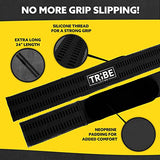 Heavy Duty Wrist Wraps and Lifting Straps - 21" Wrist Wraps for Weightlifting Men and 24" Wrist Straps for Weightlifting with Silicone Grip and Padding - Weight Lifting Wrist Wraps and Deadlift Straps