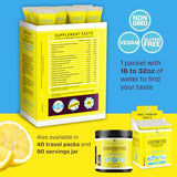 KEY NUTRIENTS Electrolytes Powder Packets - Refreshing Lemonade 20 Pack Hydration Packets - Travel Hydration Powder - No Sugar, No Calories, Gluten Free - Made in USA