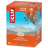 CLIF BAR - Crunchy Peanut Butter - Made with Organic Oats - Non-GMO - Plant Based - Energy Bars - 2.4 oz (Pack of 18)