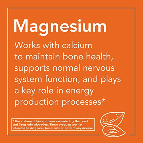 NOW Supplements, Magnesium Glycinate 100 mg, Highly Absorbable Form, 180 Tablets