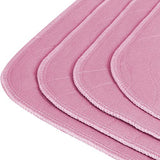 Utopia Bedding (Pack of 4) Waterproof Incontinence Pads Quilted Washable & Absorbent Bed Pad for Adults and Kids 34 x 36 inches (Pink)