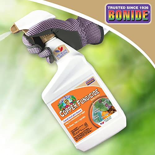 BONIDE PRODUCTS 775 Ready-to-Use Copper Fungicide, 32-Ounce [2-Pack]