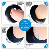 Knee Cast Cover for Shower Fit Knee Circumference 11.8" to 22.8", Waterproof Shower Bandage and Cast Protector for Knee Replacement and ACL Surgery, Wound, Burns Watertight Protection (New M2)