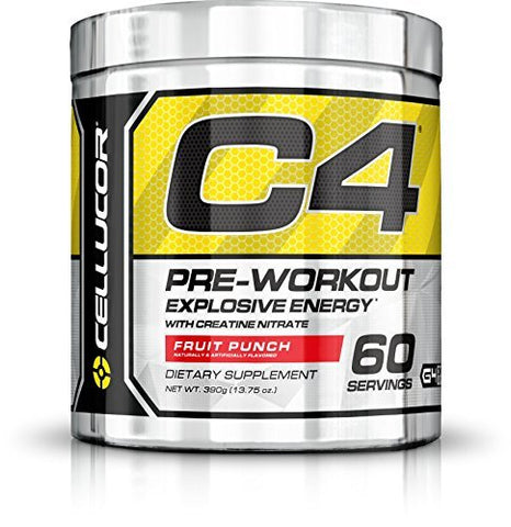 Cellucor C4 Explosive Pre Workout w/Creatine Nitrate - 60 Servings - Fruit Punch - G4 Chrome Series by Cellucor
