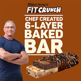 FITCRUNCH Snack Size Protein Bars, Designed by Robert Irvine, World’s Only 6-Layer Baked Bar, Just 3g of Sugar & Soft Cake Core (Chocolate Chip Cookie Dough)