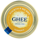 4th & Heart Turmeric Grass-Fed Ghee Butter, 9 Ounce, Keto, Pasture Raised, Lactose Free, Certified Paleo