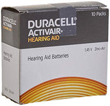 60 x Size 312 / BROWN - DURACELL EasyTab Hearing Aid Batteries (10 packs of six cells)