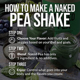 NAKED nutrition 5LB 100% Pea Protein Powder from North American Farms - Unflavored Vegan Pea Protein Isolate - Plant Protein Powder, Easy to Digest - Speeds Muscle Recovery