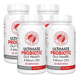 Silver Fern Ultimate Probiotic Supplement Vegicaps - Daily Metabolic Restoration, Guaranteed Survivability, DNA Verified Multi-Strain Probiotic Capsules (4 Bottles)