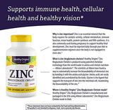 Healthy Origins Zinc Bisglycinate Chelate, 50 mg - Chelated Zinc for Immune Support, Cellular Health, & Eye Health - Skin, Hair & Nails Vitamin - Non-GMO & Gluten-Free Supplements - 120 Softgels
