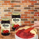 Raspberry Jam Seedless Bundle Includes Two (2) 16 oz Jar of Pure Seedless Red Raspberry Knott's Berry Farm, a Fruit Spread With Our TRIONI Multi Purpose Sandwich Spreader!