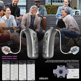 Genuine Oticon Hearing Aid Domes MiniFit Single Vent Bass 8mm (0.31 inches - Medium), Oticon Branded OEM Denmark Replacements, Authentic Accessories for Optimal Performance - 3 Pack / 30 Domes Total