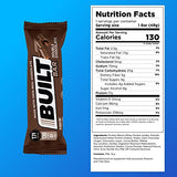 BUILT Bar Protein Bar - 12 Count, High Protein Energy Bars, Gluten Free, Chocolate Covered, Low Carb, Low Calorie, Low Sugar, Delicious Protein, Healthy Snack - Packaging May Vary (Double Chocolate)