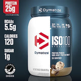 Dymatize ISO100 Hydrolyzed Protein Powder, 100% Whey Isolate Protein, 25g of Protein, 5.5g BCAAs, Gluten Free, Fast Absorbing, Easy Digesting, Cookies and Cream, 20 Servings