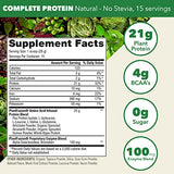 PlantFusion Complete Vegan Protein Powder - Plant Based Protein Powder With BCAAs, Digestive Enzymes and Pea Protein - Keto, Gluten Free, Non-Dairy, No Sugar, Non-GMO - Natural-No Stevia 0.93 lb