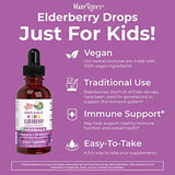 MaryRuth's | USDA Organic Elderberry Liquid Drops for Kids Ages 4-13 | Elderberry Extract | Immune Support & Overall Health | Blueberry + Raspberry | Vegan | Non-GMO | 30 mL