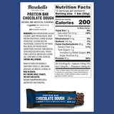 Barebells Protein Bars Chocolate Dough - 12 Count, 1.9oz Bars - Protein Snacks with 20g of High Protein - Chocolate Protein Bar with 1g of Total Sugars - On The Go Protein Snack & Breakfast Bars