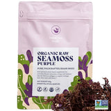 Sea Moss Raw Organic Purple for Seamoss Gel by Happy Fox Health - Wildcrafted, Dr. Sebi Approved, Trusted Brand - Makes 70oz / 2.5+ Mos Supply - Purple Sea Moss Gel Organic - 100 Gr Pack