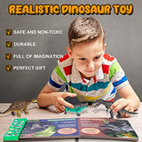 Dinosaur Toys,Dinosaur Sound Book with Pack of 12 Toy Figures,Realistic Roars,Interactive Perfect for Kids Dinosaurs Educational Toys for 3 4 5 6Year Old Boys&Girls