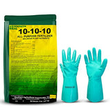 Southern Ag Fertilizer 10-10-10 - Fertilizer for vegetable garden & Flowerbed Roses & Large Shrubs and Fruit Trees- All-purpose Granular Fertilizer- Available with Premium Quality Centaurus AZ Gloves-5LB