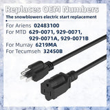 Snow Blower Electric Starter Cord 02483100 Compatible with Ariens Electric Start Cord Part Replacement for Ariens, MTD, Murray, Tecumseh 629-0071, 929-0071, 929-0071A, 929-0071B, 6219MA, 32450B