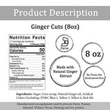 Jamaican Choice Ginger Cuts, 100% Real Ginger, Kosher | 8 Oz (3-Pack)