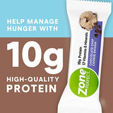 ZonePerfect Protein Bars, 10g Protein, 17 Vitamins & Minerals, Nutritious Snack Bar, Chocolate Chip Cookie Dough, 36 Bars